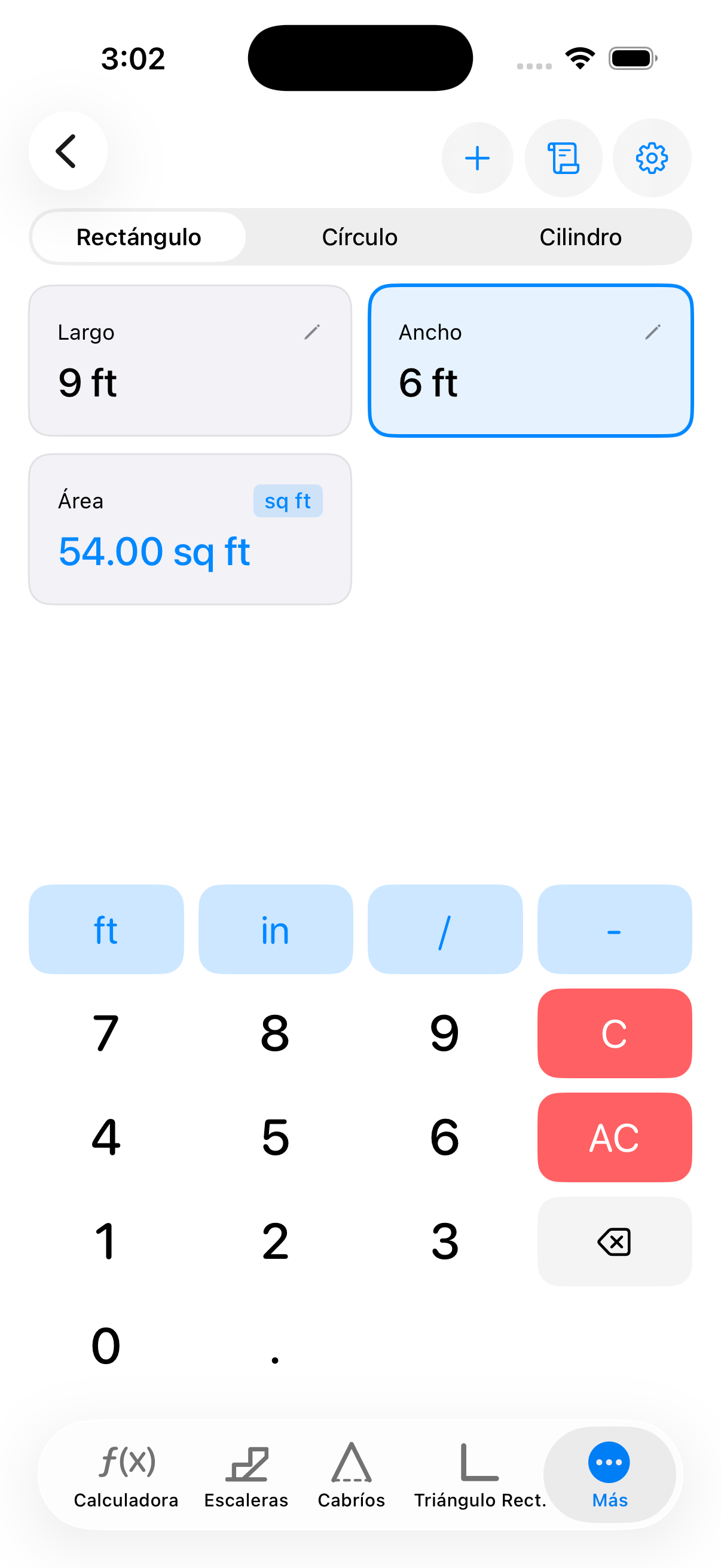 CutOnce area and volume calculator