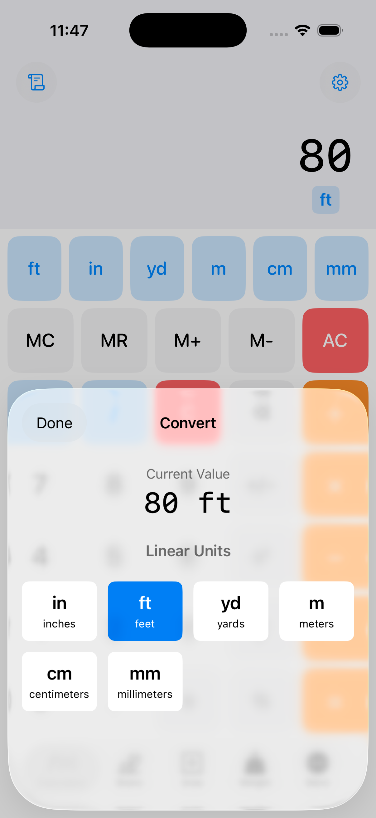 CutOnce unit conversion